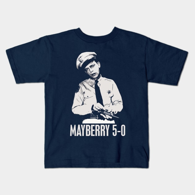 Barney Fife - Mayberry 5-0 Kids T-Shirt by woodsman